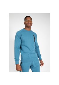 GORILLA WEAR - Bluza fitness męska Gorilla Wear Newark Sweater. Kolor: niebieski. Materiał: dresówka. Sport: fitness