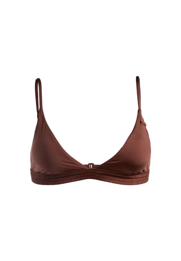 Roxy - Trójkątny stanik bikini dla Kobiety SILKY ISLAND Brązowy. Kolor: brązowy. Materiał: nylon, elastan, materiał