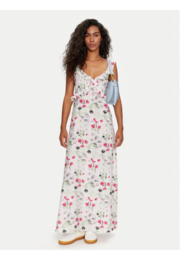 Vero Moda Sukienka letnia Miranda 10326420 Kolorowy Regular Fit. Materiał: wiskoza. Wzór: kolorowy. Sezon: lato