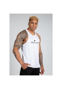 GORILLA WEAR - Tank top fitness męski Gorilla Weat Carter Stretch. Kolor: biały