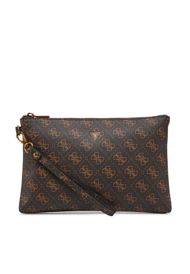 Guess Saszetka PMHULO P5238 Brązowy. Kolor: brązowy. Materiał: skóra
