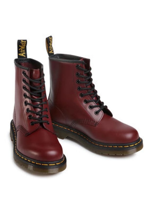 Dr. Martens Glany 1460 Smooth 11822600 Bordowy. Kolor: czerwony. Materiał: skóra