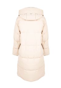 Silvian Heach Kurtka "Down Jacket" | PGA22446PI | Kobieta | Beżowy. Okazja: na co dzień. Typ kołnierza: kaptur. Kolor: beżowy. Materiał: poliester. Styl: casual #3