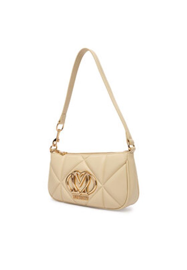 Love Moschino - LOVE MOSCHINO Torebka JC4111PP1OLC0129 Beżowy. Kolor: beżowy. Materiał: skórzane