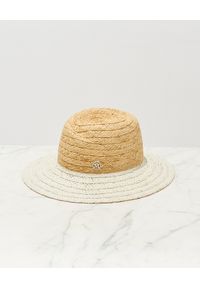 MAISON MICHEL PARIS - Słomiany kapelusz Virginie. Kolor: beżowy. Materiał: lakier. Sezon: lato