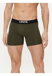 Levi's® Komplet 2 par bokserek Solid 37149-0808 Zielony. Kolor: zielony. Materiał: bawełna