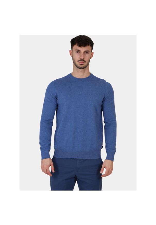 Sweter męski TBS Malykron. Kolor: niebieski