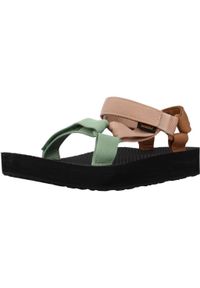Teva - Sandały TEVA W MIDFORM UNIVER Wielokolorowy. Kolor: wielokolorowy, pomarańczowy, żółty. Materiał: tkanina. Sezon: lato #1