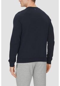 Guess - GUESS Granatowa męska bluza New Aldwin, Rozmiar XXL. Kolor: niebieski. Materiał: poliester, bawełna, materiał. Wzór: bez wzorów #3