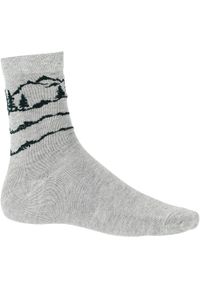 Skarpety trekkingowe damskie Viking Boosocks Mid Bamboo Lady. Kolor: szary. Sport: turystyka piesza #1