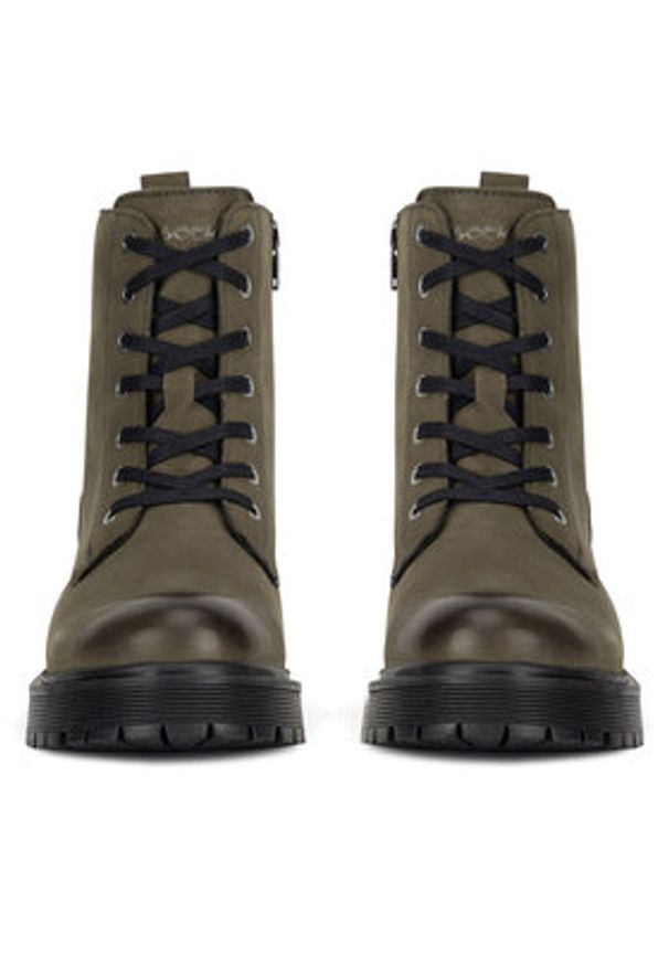 Lasocki Trzewiki WI23-STYX-10 Khaki. Kolor: brązowy. Materiał: nubuk, skóra