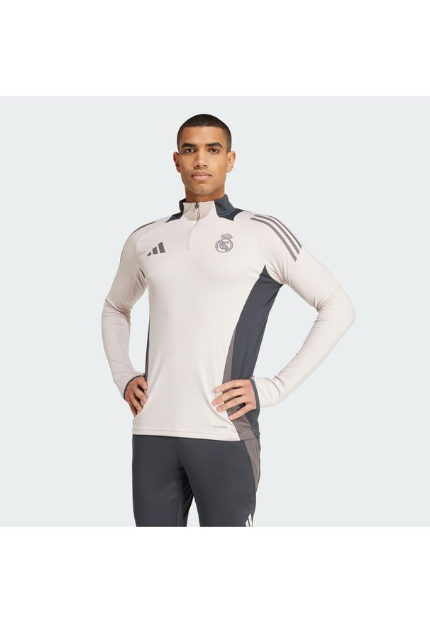 Adidas - Bluza Real Madrid Tiro 24 Competition Training. Kolor: szary, fioletowy, wielokolorowy, brązowy. Materiał: dresówka, materiał. Sport: piłka nożna