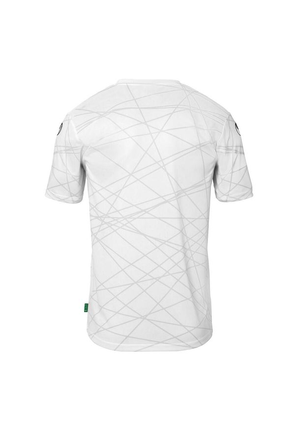 UHLSPORT - Koszulka Uhlsport Prediction. Kolor: czarny, biały, wielokolorowy. Materiał: jersey. Wzór: nadruk, napisy. Sport: piłka nożna