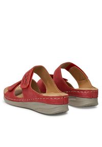 Clara Barson Klapki WYL05010-11 Czerwony. Kolor: czerwony. Materiał: syntetyk, materiał #3