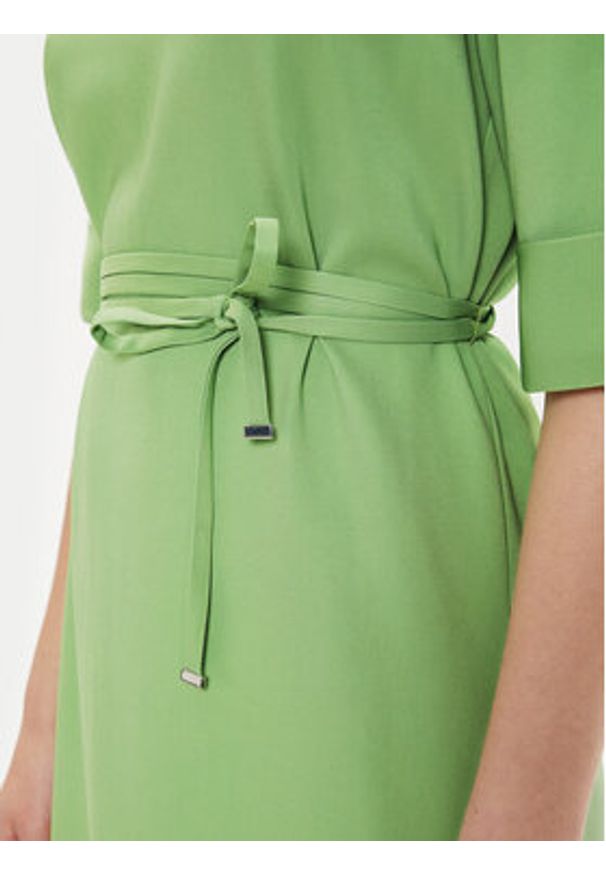 BOSS - Boss Sukienka codzienna Drimie1 50519434 Zielony Regular Fit. Okazja: na co dzień. Kolor: zielony. Materiał: wiskoza. Typ sukienki: proste. Styl: casual