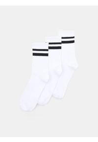 Sinsay - Skarpetki 3 pack - biały. Kolor: biały