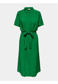 JDY Sukienka koszulowa Soul 15317408 Zielony Regular Fit. Kolor: zielony. Materiał: wiskoza. Typ sukienki: koszulowe