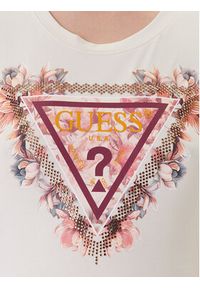 Guess T-Shirt W5YI08 J1314 Écru Regular Fit. Materiał: bawełna #3