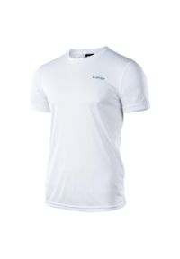 Hi-tec - Koszulka szybkoschnąca dla mężczyzn Sibic. Kolor: biały. Materiał: materiał. Sport: piłka nożna