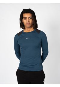 Champion Longsleeve | 218010 | Mężczyzna | Granatowy. Okazja: na co dzień. Kolor: niebieski. Materiał: poliester. Długość rękawa: długi rękaw. Wzór: nadruk. Styl: casual #3