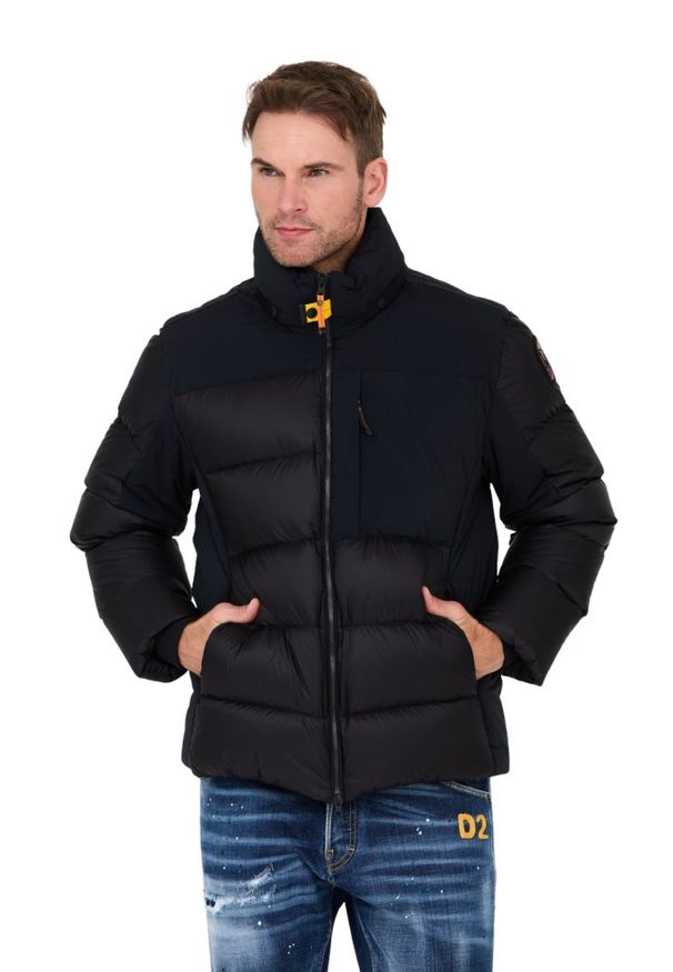 Parajumpers - PARAJUMPERS Czarna męska kurtka Gover, Rozmiar L. Kolor: czarny. Materiał: puch
