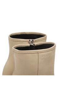 Pinko - PINKO Botki Tea Tronchetto PE 23 BLKS1 100664 A0N9 Beżowy. Kolor: beżowy. Materiał: skóra #4