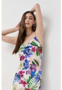 Guess sukienka maxi prosta. Okazja: na co dzień. Długość rękawa: na ramiączkach. Typ sukienki: proste. Styl: casual. Długość: maxi #2