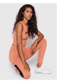 NEBBIA Legginsy Mesh 573 Różowy Slim Fit. Kolor: różowy. Materiał: syntetyk