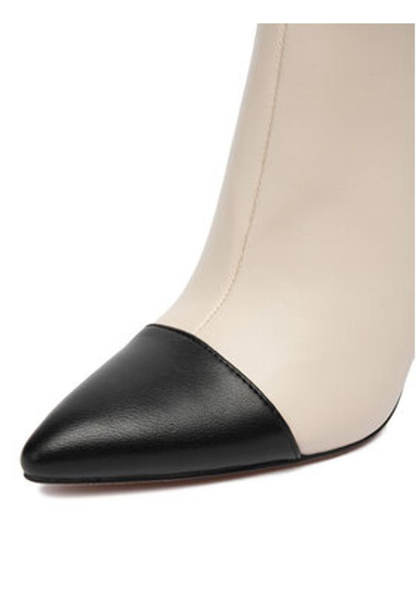 Nine West Botki CEO-MAYA-01 Beżowy. Kolor: beżowy. Materiał: materiał, syntetyk