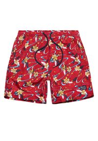 Spodenki kąpielowe męskie Superdry Vintage Havaiian. Kolor: czerwony. Materiał: poliester #1