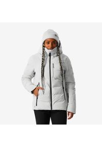WEDZE - Kurtka narciarska i snowboardowa damska Quechua 500 Warm. Kolor: beżowy. Materiał: włókno. Sezon: zima. Sport: snowboard, narciarstwo