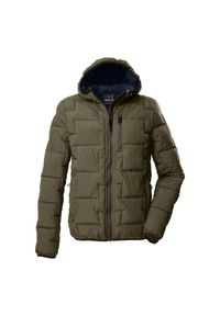 Kurtka z kapturem Killtec GW 72. Typ kołnierza: kaptur. Kolor: zielony. Materiał: puch. Sport: turystyka piesza #1