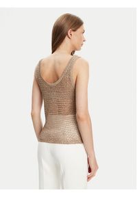 Guess Top W5YR29 Z37G0 Beżowy Regular Fit. Kolor: beżowy. Materiał: syntetyk #5