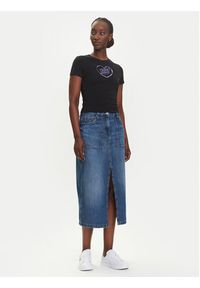 Tommy Jeans Spódnica jeansowa Claire DW0DW21070 Granatowy Regular Fit. Kolor: niebieski. Materiał: bawełna #3