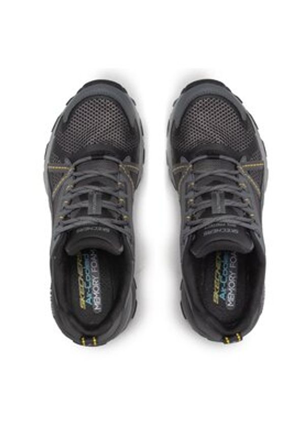 skechers - Skechers Sneakersy Max Protect 237303/BKCC Szary. Kolor: szary. Materiał: skóra