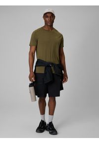 4f - 4F Spodenki trekkingowe szybkoschnące męskie - czarne XL. Kolor: czarny. Materiał: materiał, tkanina. Długość: długie. Sezon: lato. Sport: turystyka piesza #1