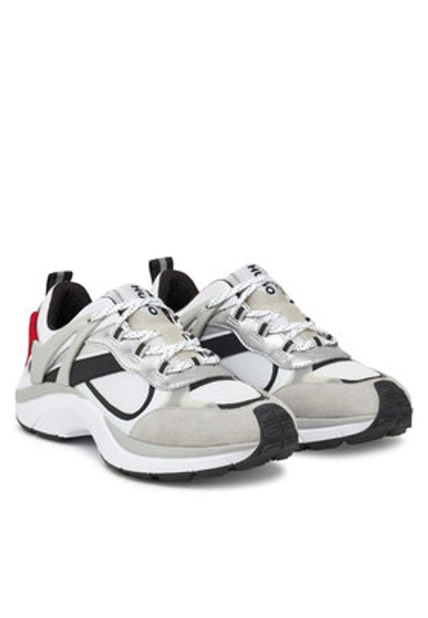 Hugo - HUGO Sneakersy 50541579 Biały. Kolor: biały. Materiał: skóra