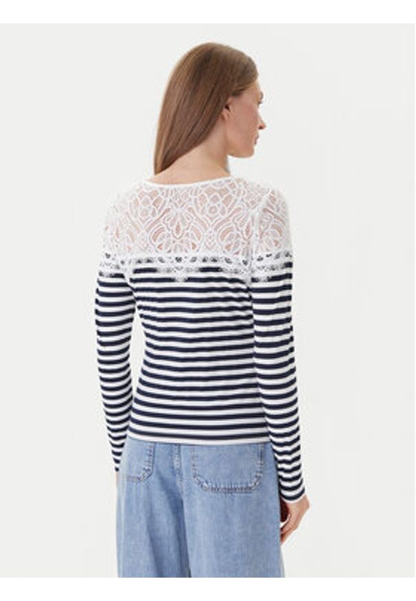 Morgan Bluzka 251-TMACO Granatowy Slim Fit. Kolor: niebieski. Materiał: syntetyk