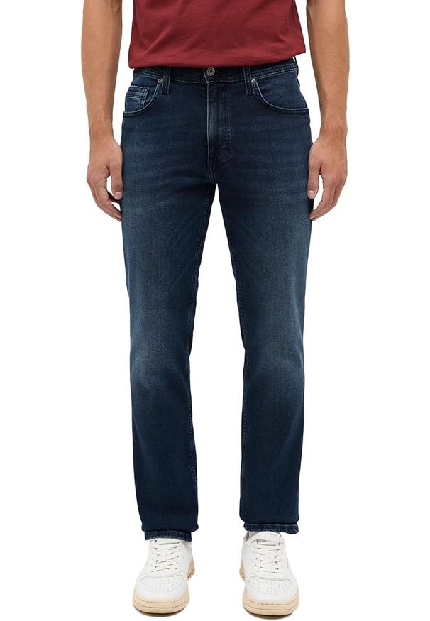 Męskie Spodnie Jeansowe Mustang Style Washington Straight Denim Blue 1014704 5000 882