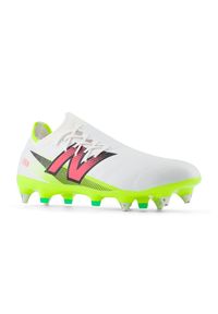 Korki męskie New Balance FURON PRO SG V7+ SF1SH75 – białe. Zapięcie: sznurówki. Kolor: biały. Materiał: włókno, materiał, syntetyk. Szerokość cholewki: normalna. Sport: piłka nożna #4