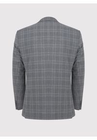 Pako Lorente - PAKO LORENTE – Szara marynarka garniturowa w kratkę. Okazja: na komunię. Kolor: szary. Wzór: kratka. Styl: boho, elegancki #4