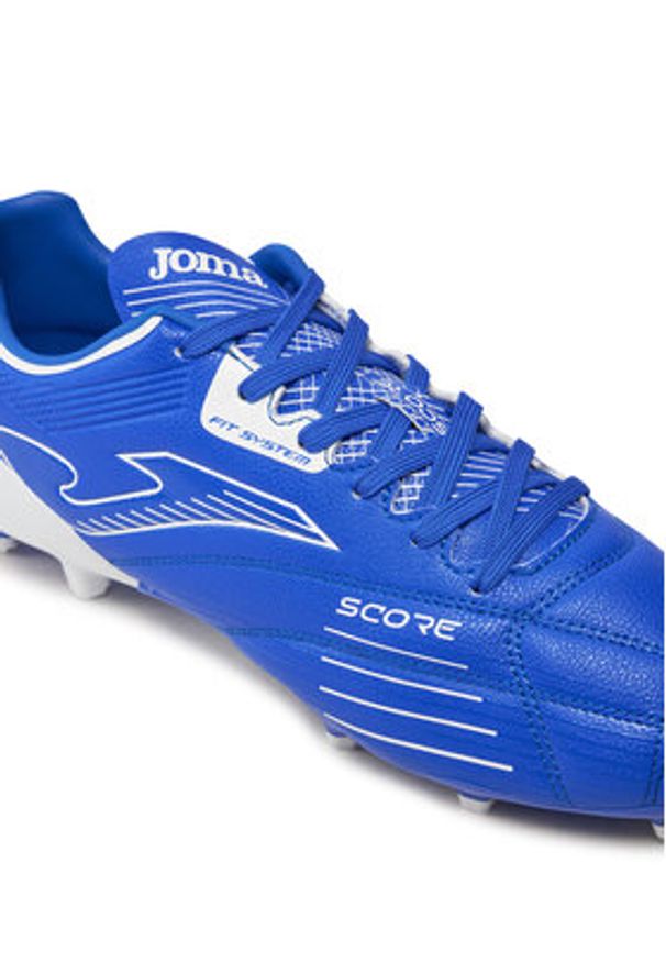 Joma Buty do piłki nożnej Score Firm Ground SCOW2404FG Niebieski. Kolor: niebieski. Materiał: skóra