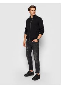 Armani Exchange Kardigan 8NZE4D ZM8CZ 1200 Czarny Regular Fit. Kolor: czarny. Materiał: bawełna