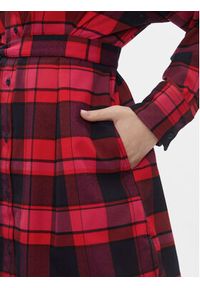 Tommy Jeans Sukienka koszulowa DW0DW16471 Czerwony Regular Fit. Kolor: czerwony. Materiał: syntetyk. Typ sukienki: koszulowe