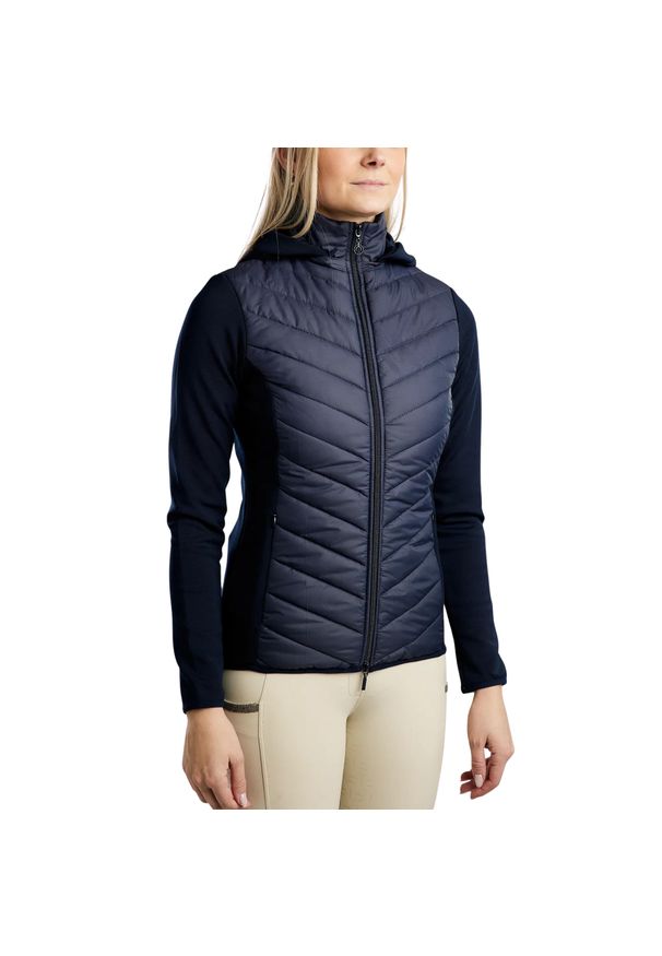 MONTAR - Damska kurtka hybrydowa Montar Eliza. Kolor: niebieski. Materiał: puch