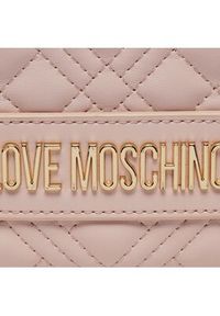Love Moschino - LOVE MOSCHINO Torebka JC4014PP1ILA0601 Różowy. Kolor: różowy. Materiał: skórzane