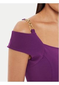 Rinascimento Sukienka koktajlowa CFC0119770003 Fioletowy Regular Fit. Kolor: fioletowy. Materiał: syntetyk. Styl: wizytowy #4
