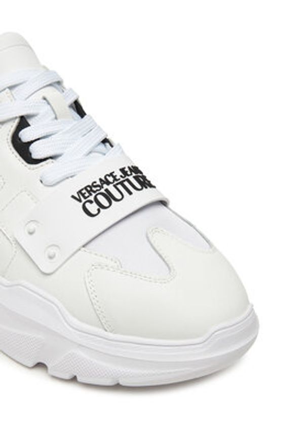 Versace Jeans Couture Sneakersy 79YA3SC4 ZSC55 003 Biały. Kolor: biały. Materiał: skóra