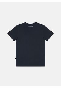 Pako Lorente - PAKO LORENTE – Granatowy gładki t-shirt v-neck. Kolor: niebieski. Materiał: bawełna, elastan. Wzór: gładki #6
