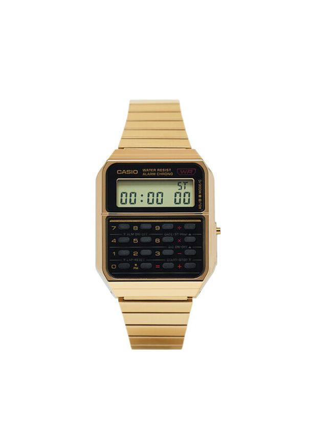 Casio Zegarek Vintage Edgy CA-500WEG-1AEF Złoty. Kolor: złoty. Styl: vintage